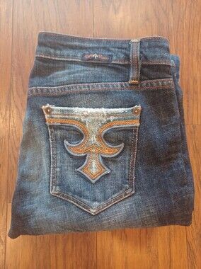 💙🔥🩵PEOPLE 4 FOR PEACE BOOTCUT JEANS 30/32